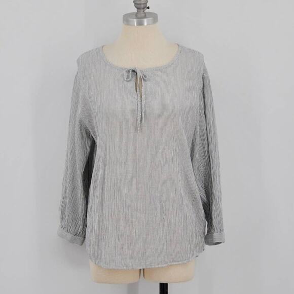 Caslon Cotton Striped Blouse - Picture 1 of 6